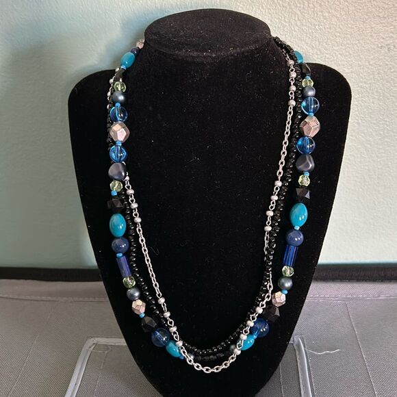 Premier Designs | Jewelry | Vintage Premier Designs Three Strand Beaded ...